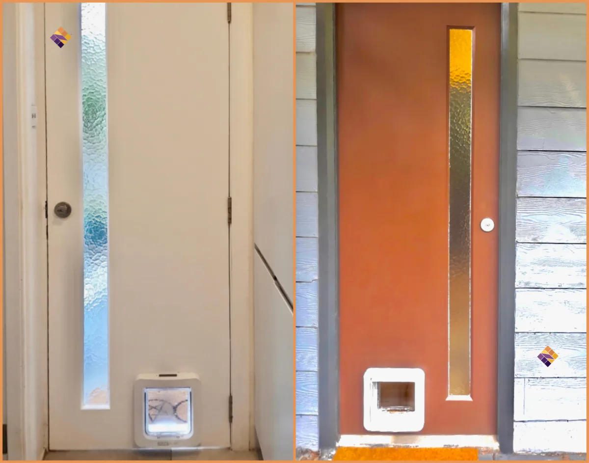 Electronic pet door installation by ITS NEVER TOO LATE HANDYMAN SERVICE